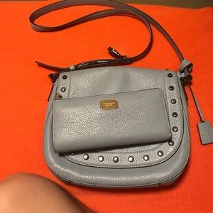 Slate blue Michael Kors purse & wallet